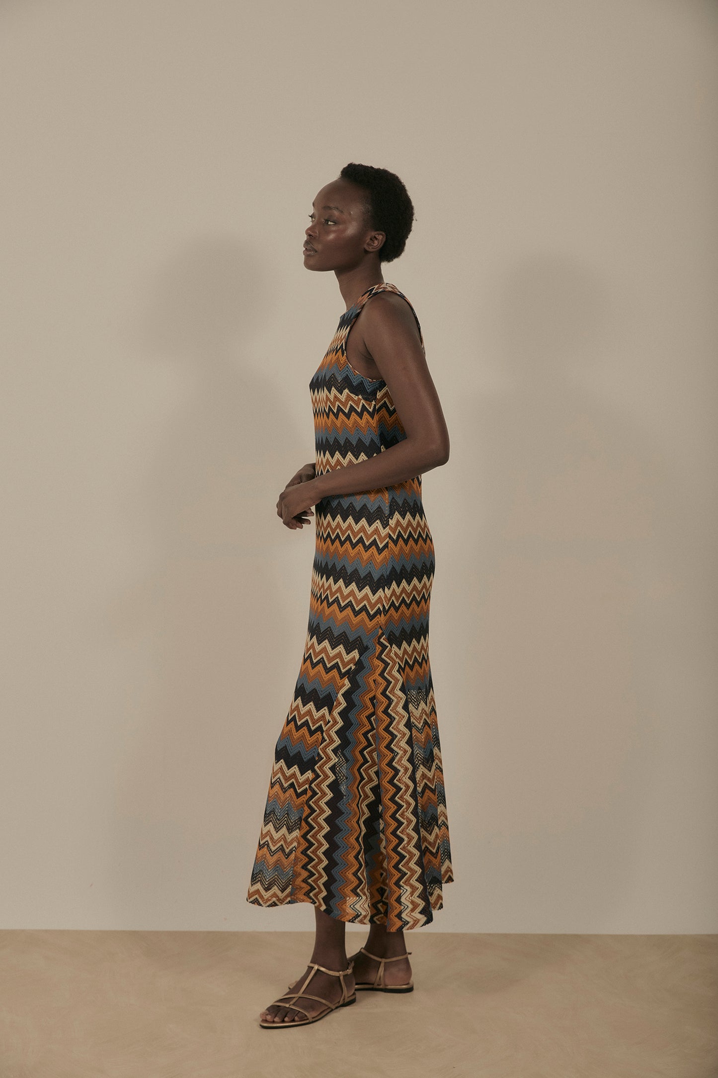 Vestido MIMOSE Rayas Teja
