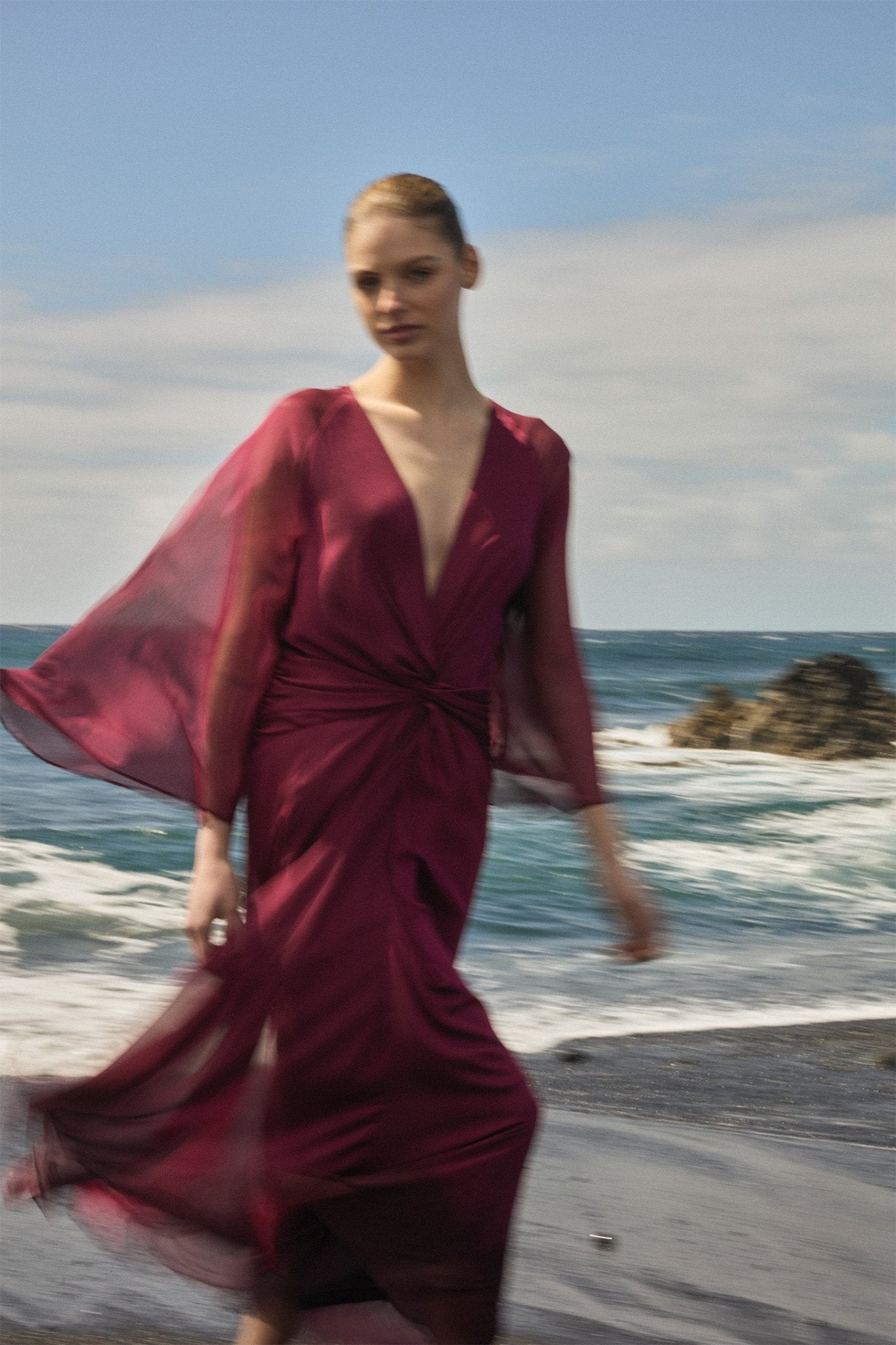 Vestido NALENA Cereza Árida - BIMANI