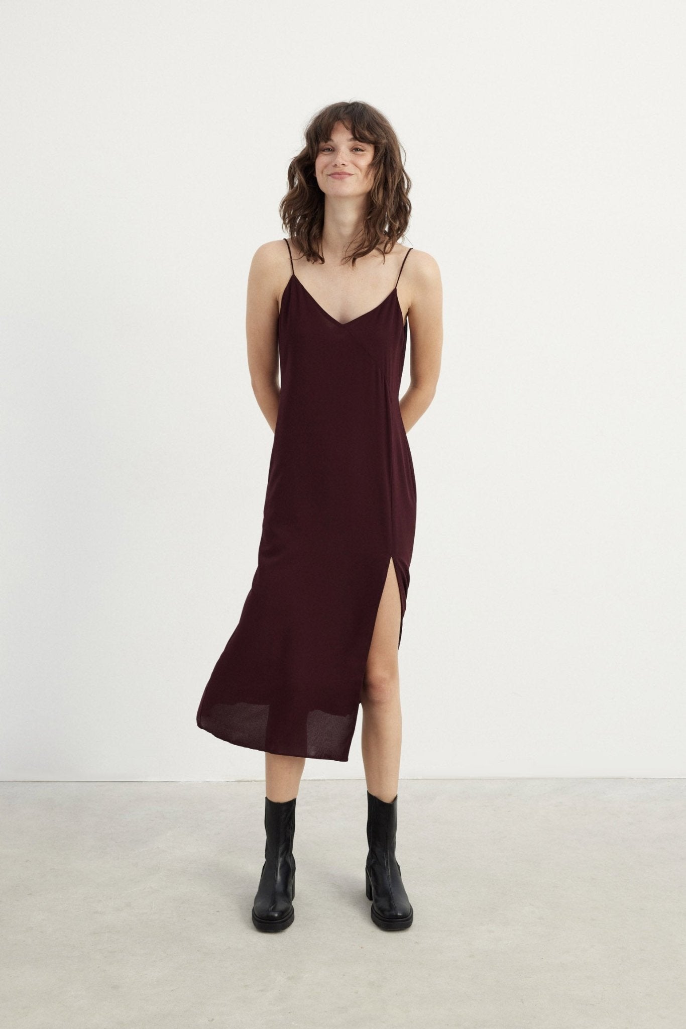 Vestido NAMIBIA Burgundy - BIMANI