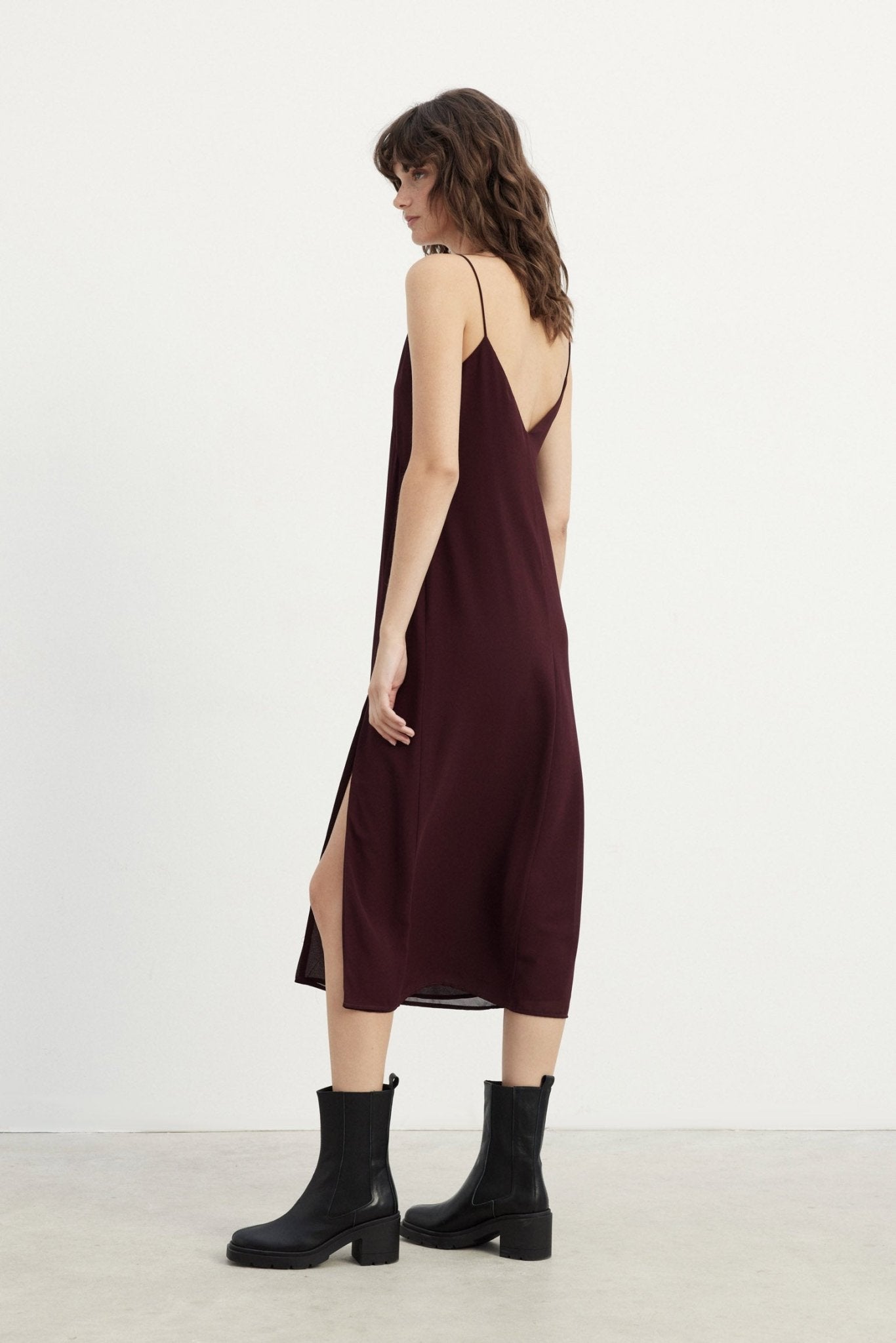 Vestido NAMIBIA Burgundy - BIMANI