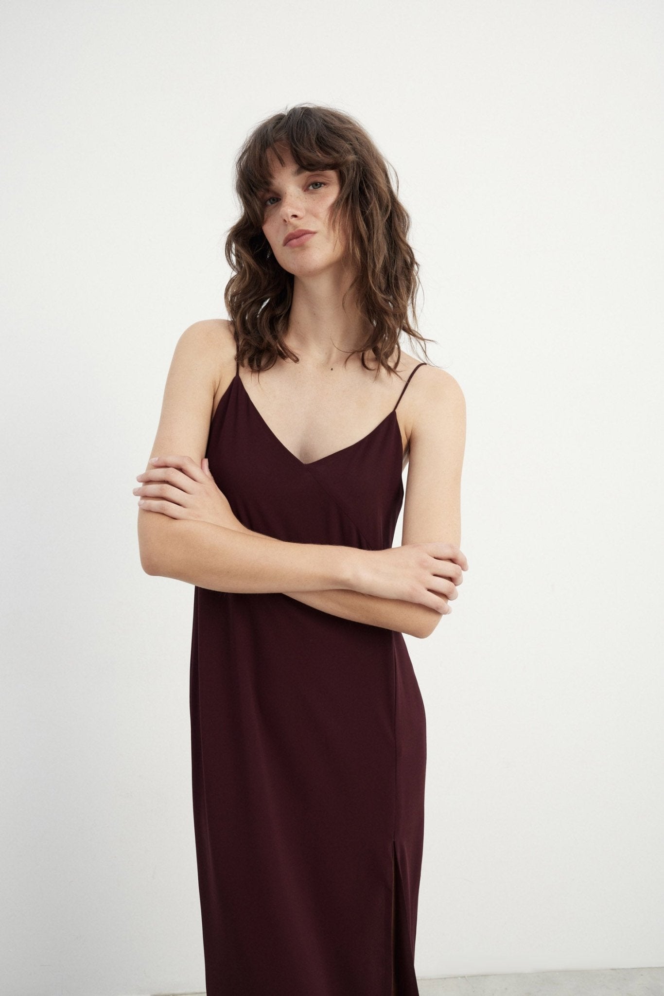 Vestido NAMIBIA Burgundy - BIMANI