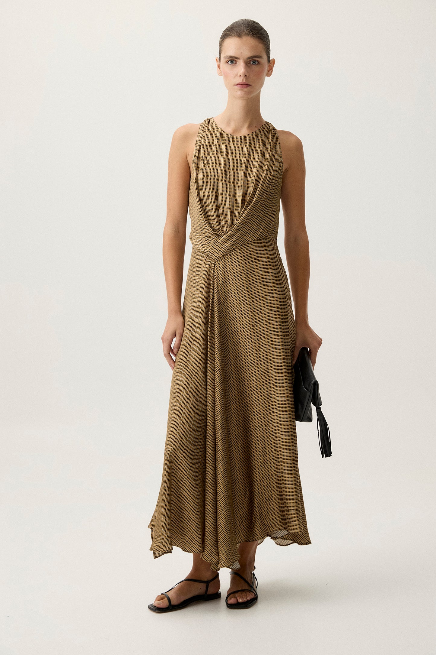 Vestido NINA Estampado Khaki