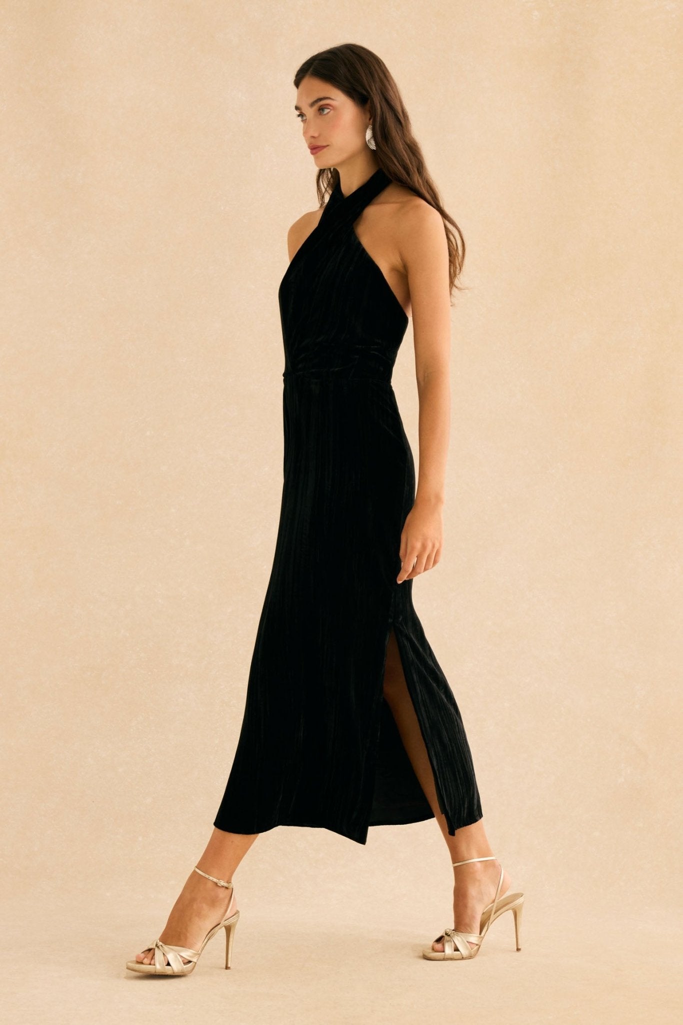 Vestido OLINDA Negro Magnético - BIMANI