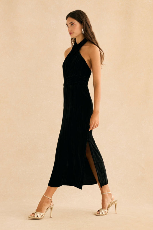 Vestido OLINDA Negro Magnético - BIMANI