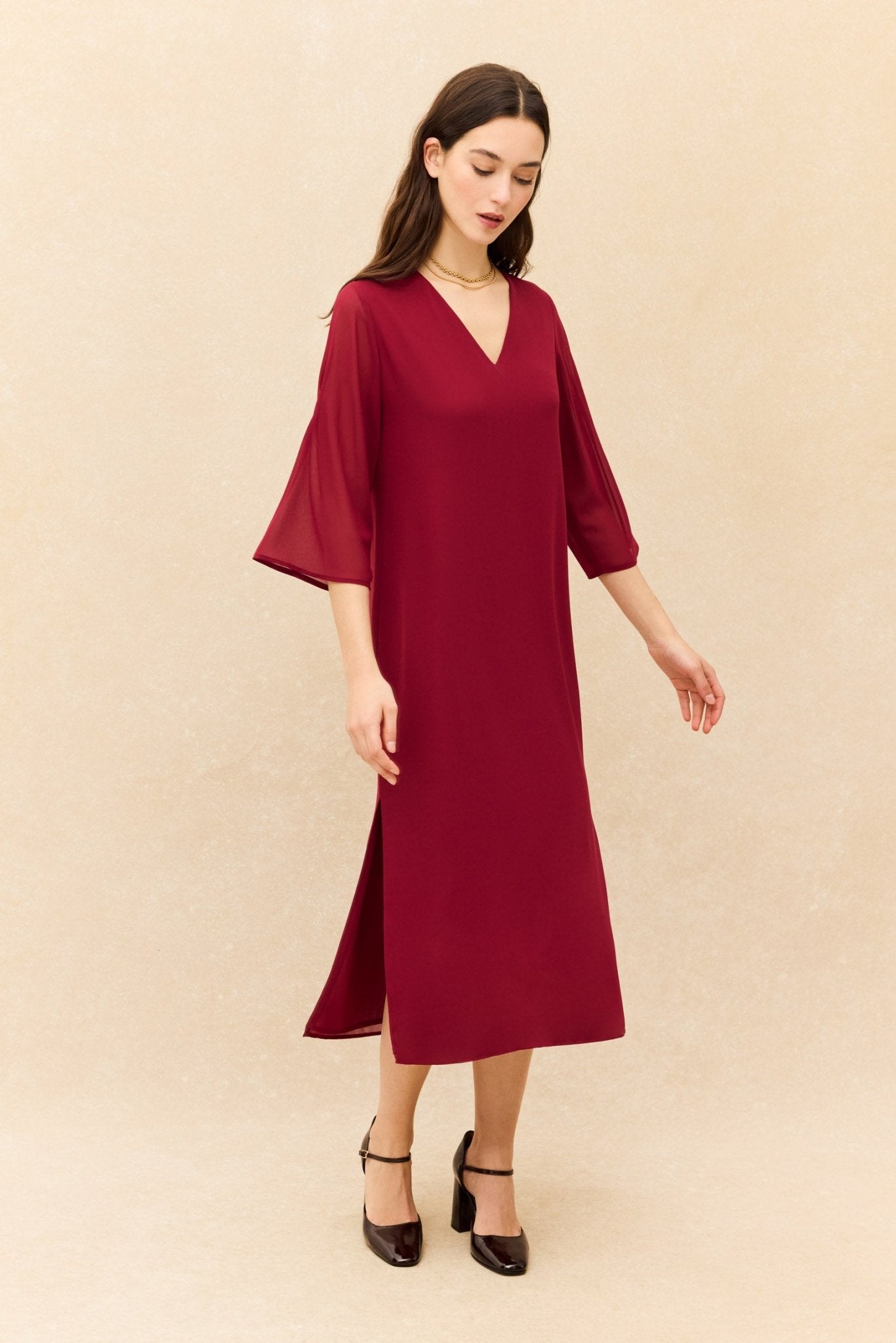 Vestido SIROCO Burdeos Monastrell - BIMANI