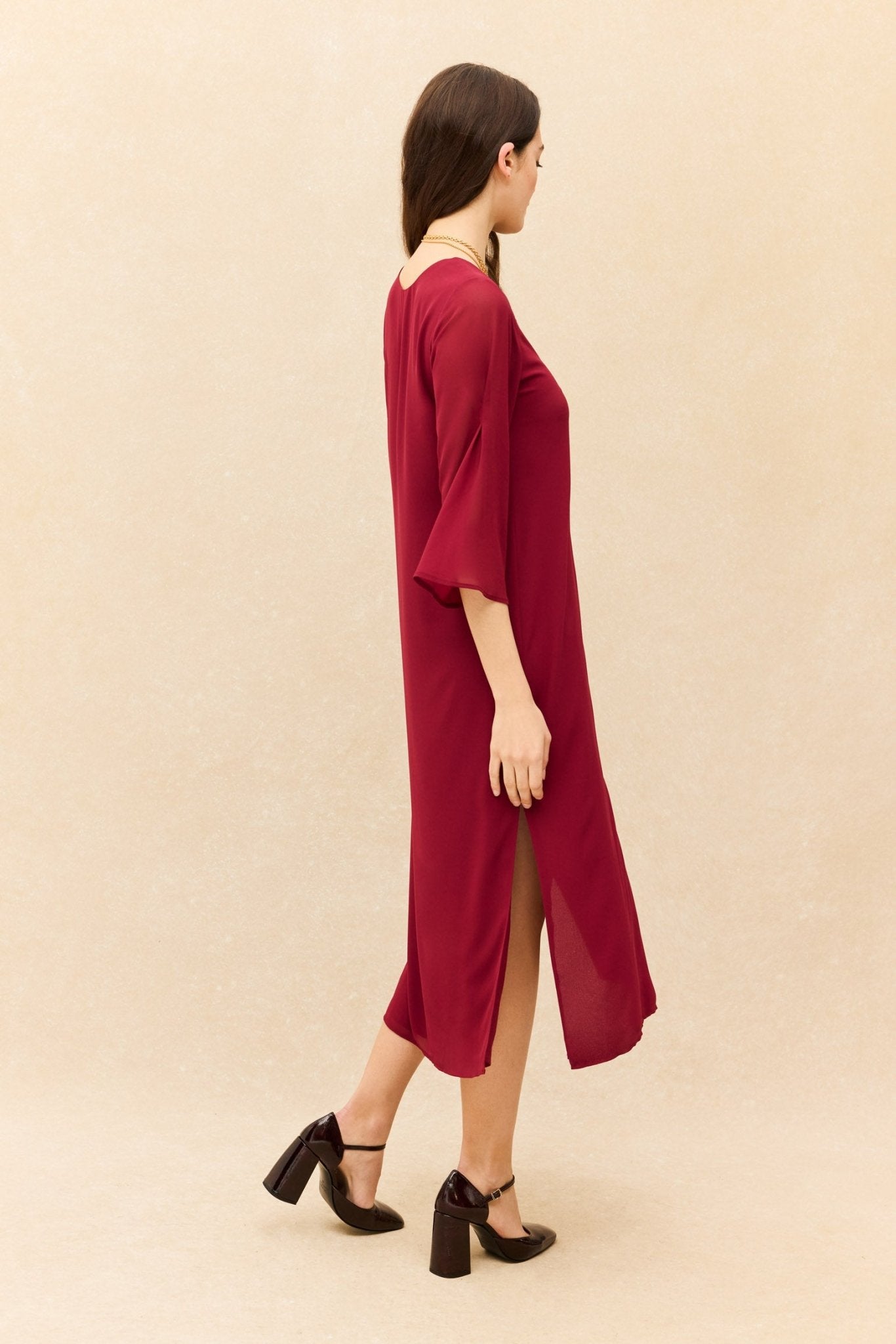 Vestido SIROCO Burdeos Monastrell - BIMANI