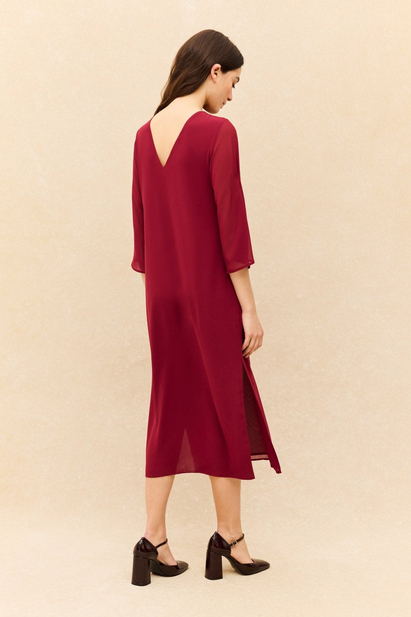 Vestido SIROCO Burdeos Monastrell - BIMANI