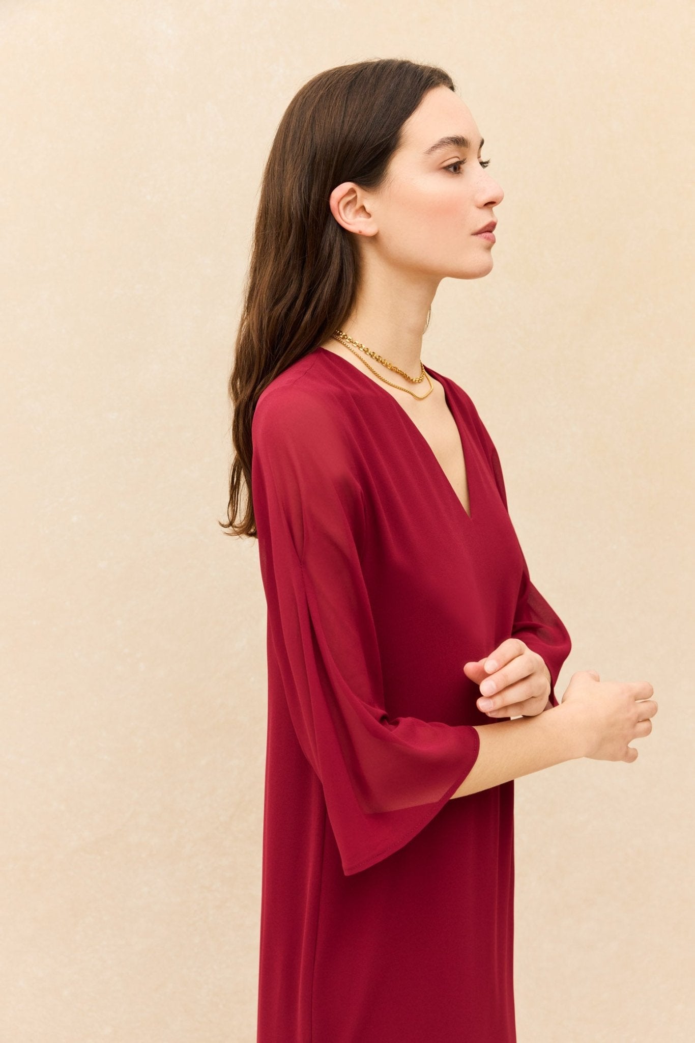 Vestido SIROCO Burdeos Monastrell - BIMANI