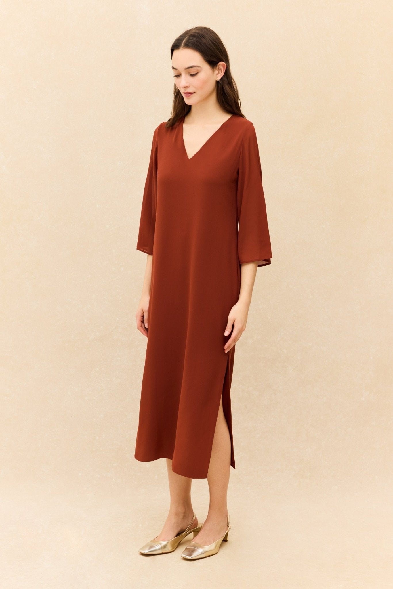 Vestido SIROCO Teja Caldero - BIMANI