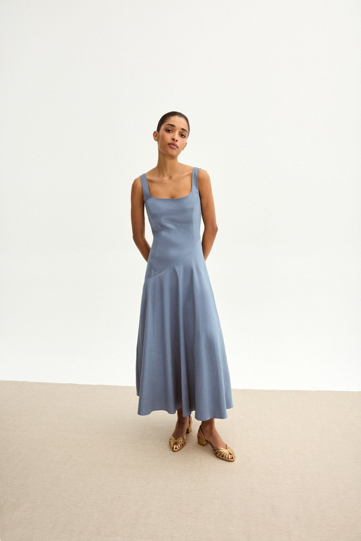 Vestido RENATTA Azul Laguna - BIMANI