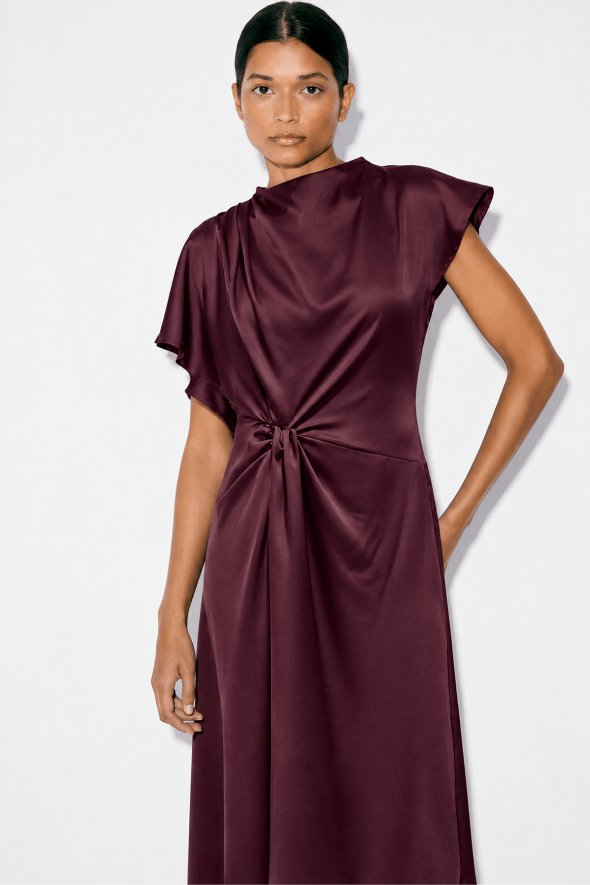 Vestido ROSALIE Berenjena - BIMANI