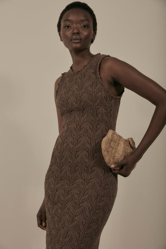 Vestido SELIN Marrón