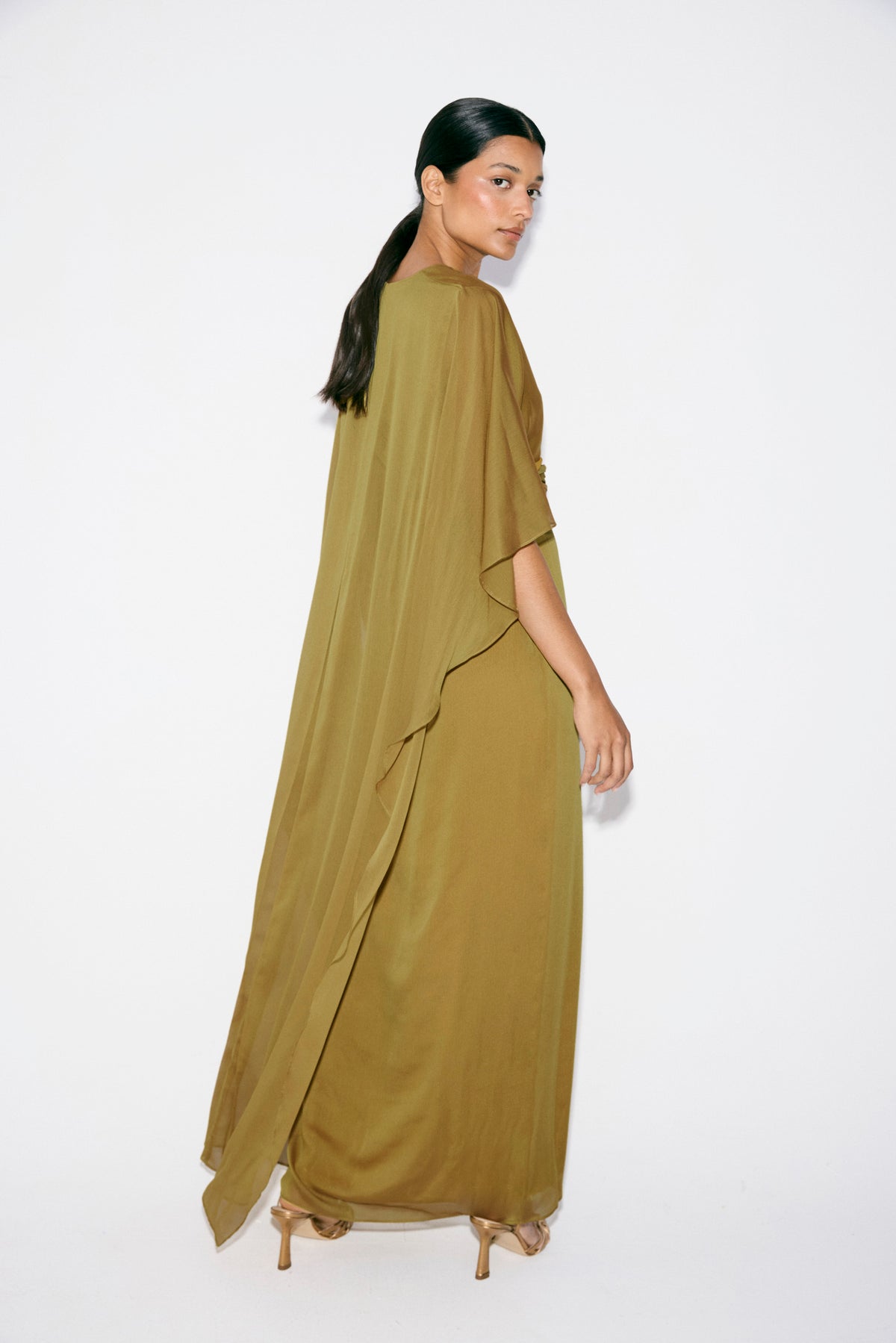 Vestido SOLINE Oliva Peridoto