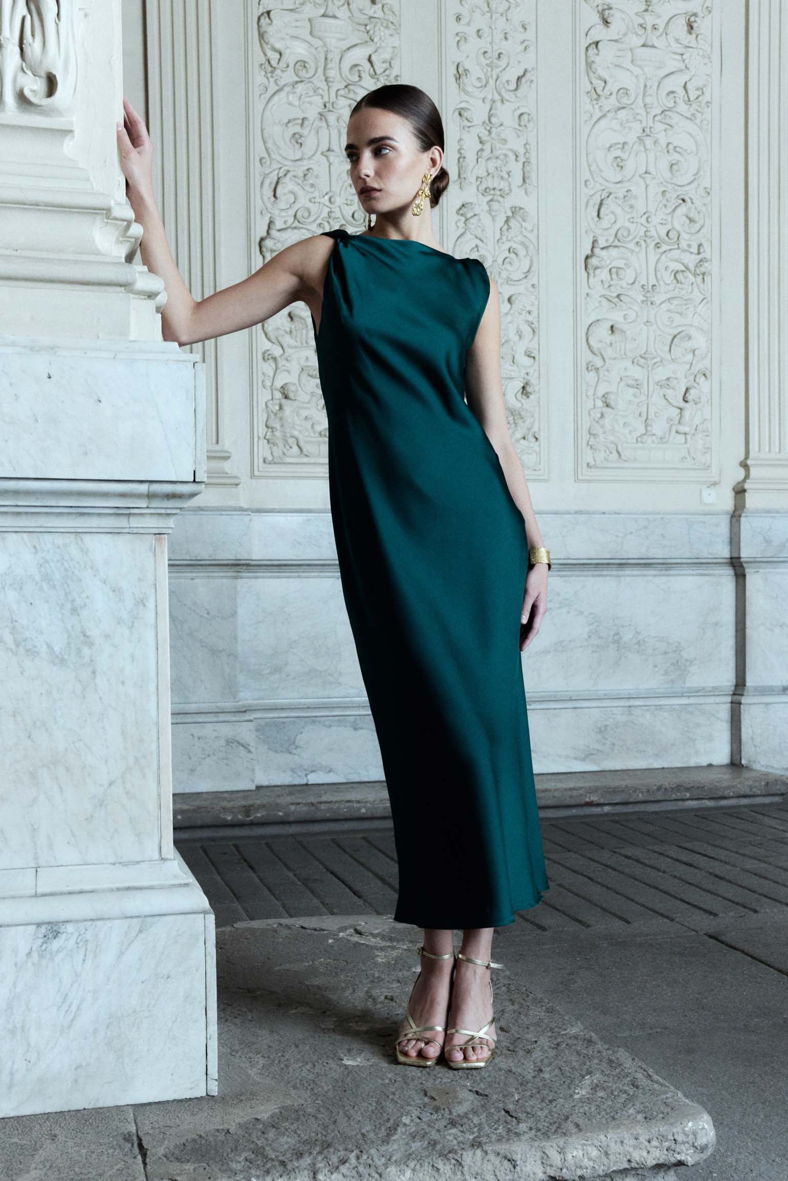 Vestido TAMARINDO Dark Green - BIMANI