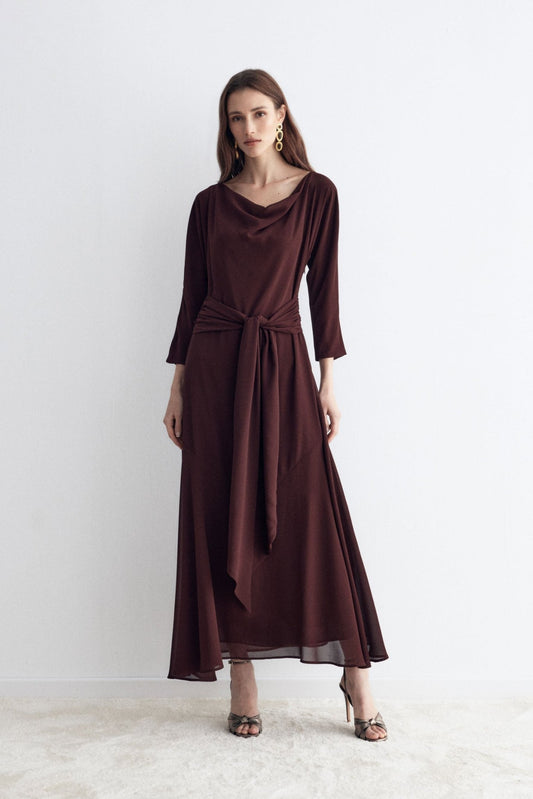 Vestido TERRE Burgundy - BIMANI