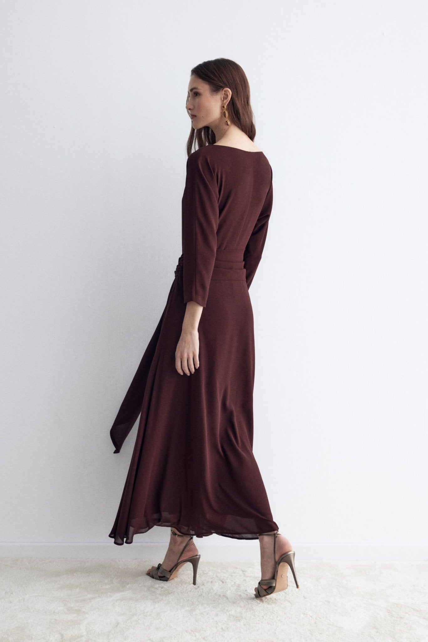 Vestido TERRE Burgundy - BIMANI