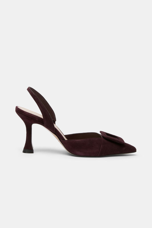 Stiletto NURIA Burgundy Suede