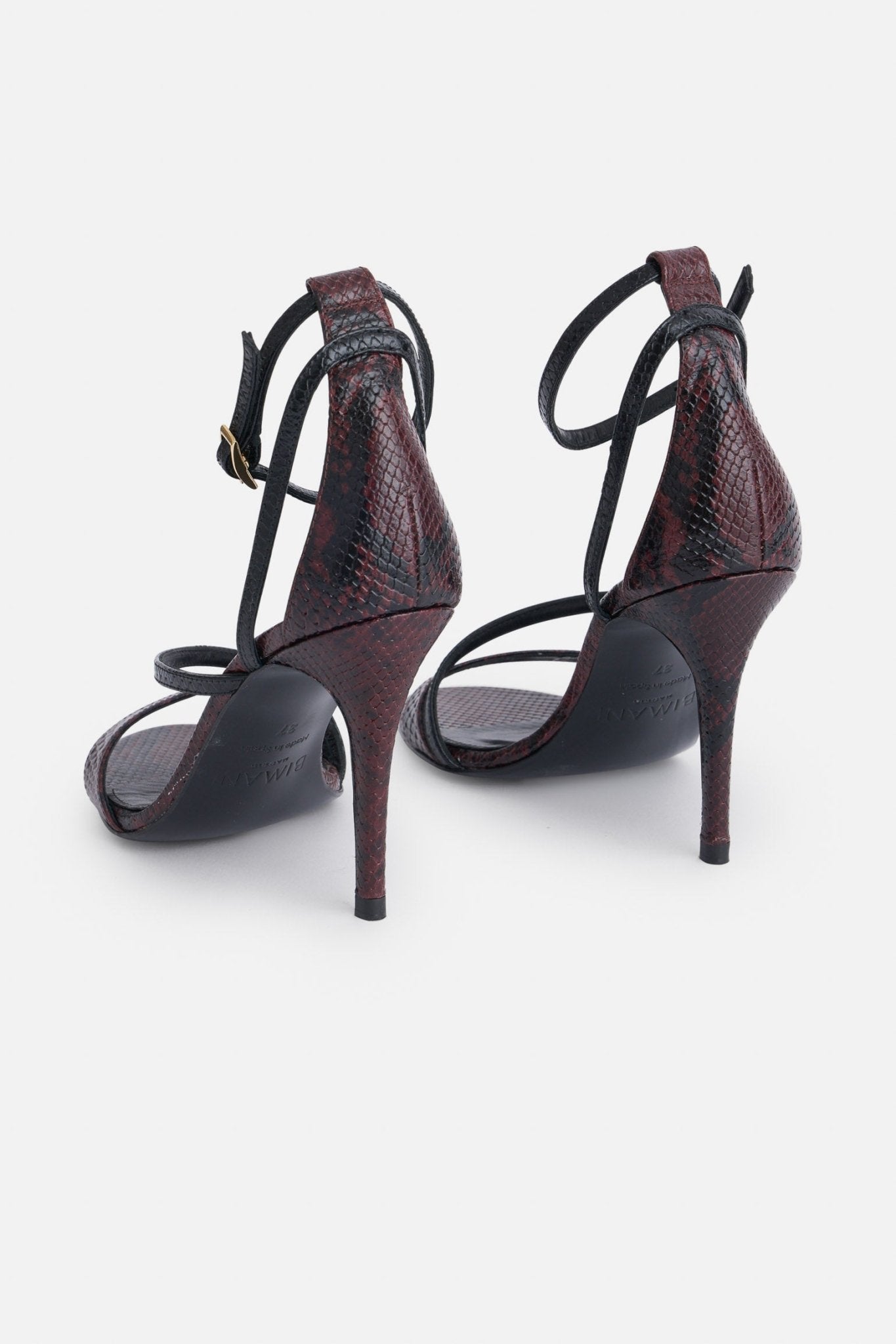Sandalia COVADONGA Textura Burgundy - BIMANI