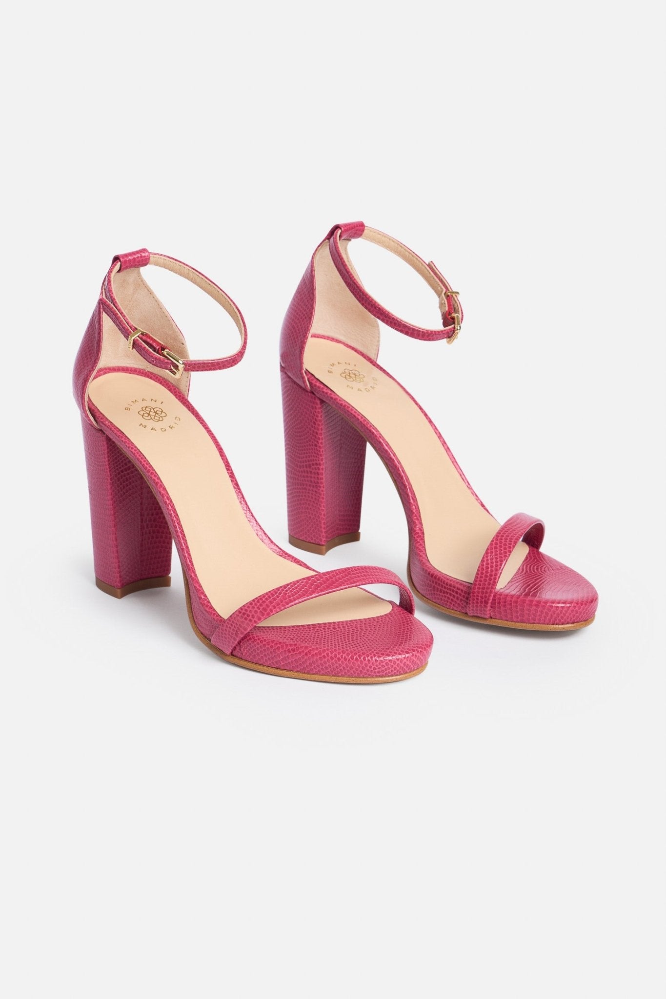 Sandalia OLIVIA Textura Fucsia - BIMANI