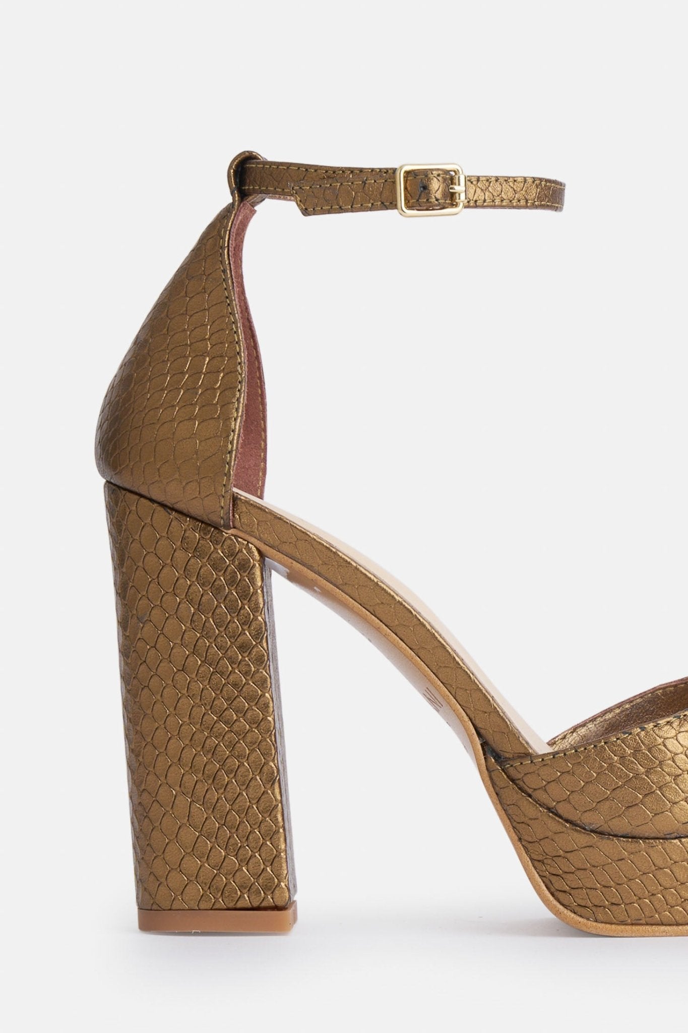 Sandalias Tacón Bimani Sandalias Doradas Sandalia OLIVIA Oro BIMANI