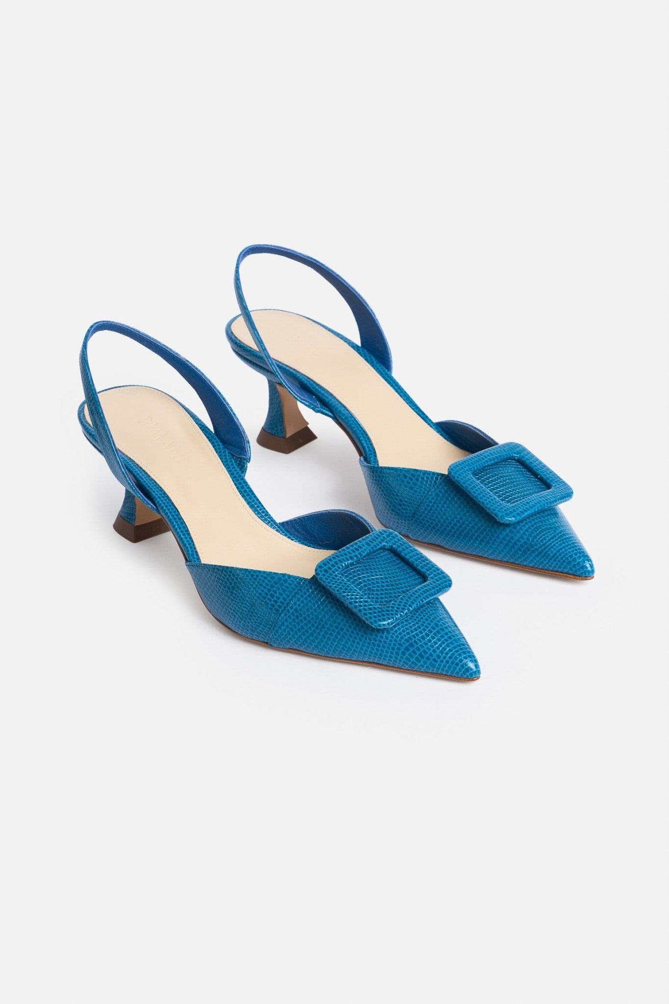 Stiletto NURIA Petite Textura Azul - BIMANI