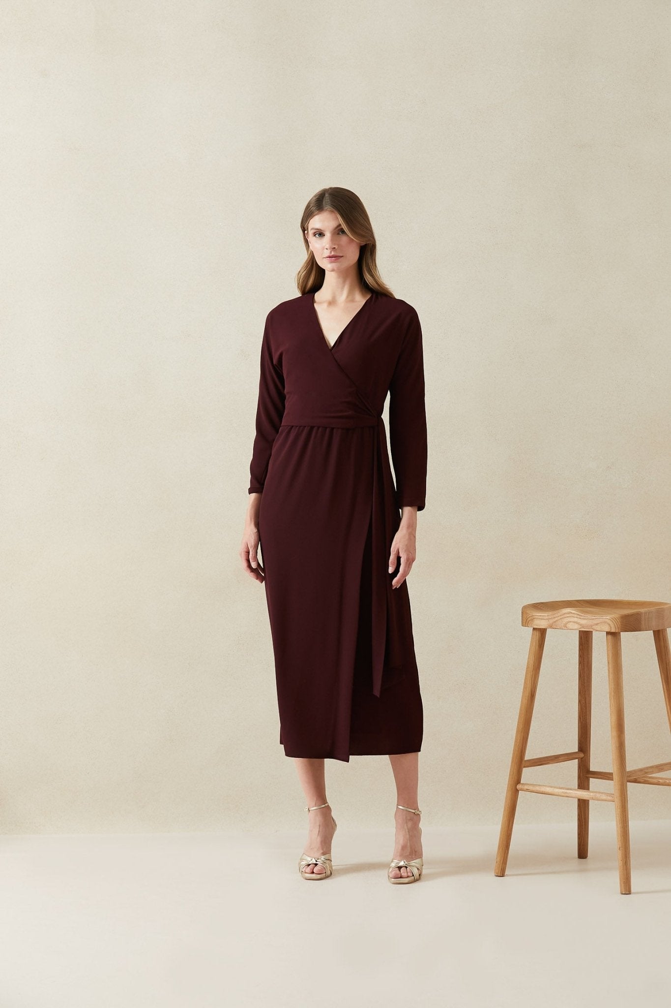 Vestido ESPIRAL Burgundy Cilene - BIMANI