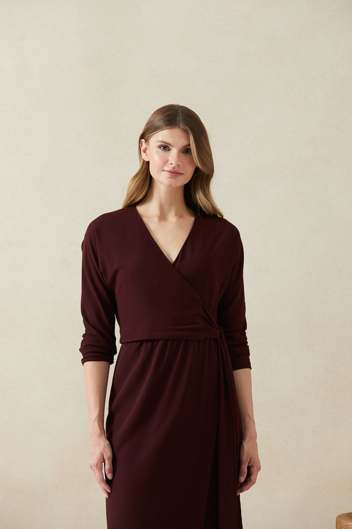 Vestido ESPIRAL Burgundy Cilene - BIMANI