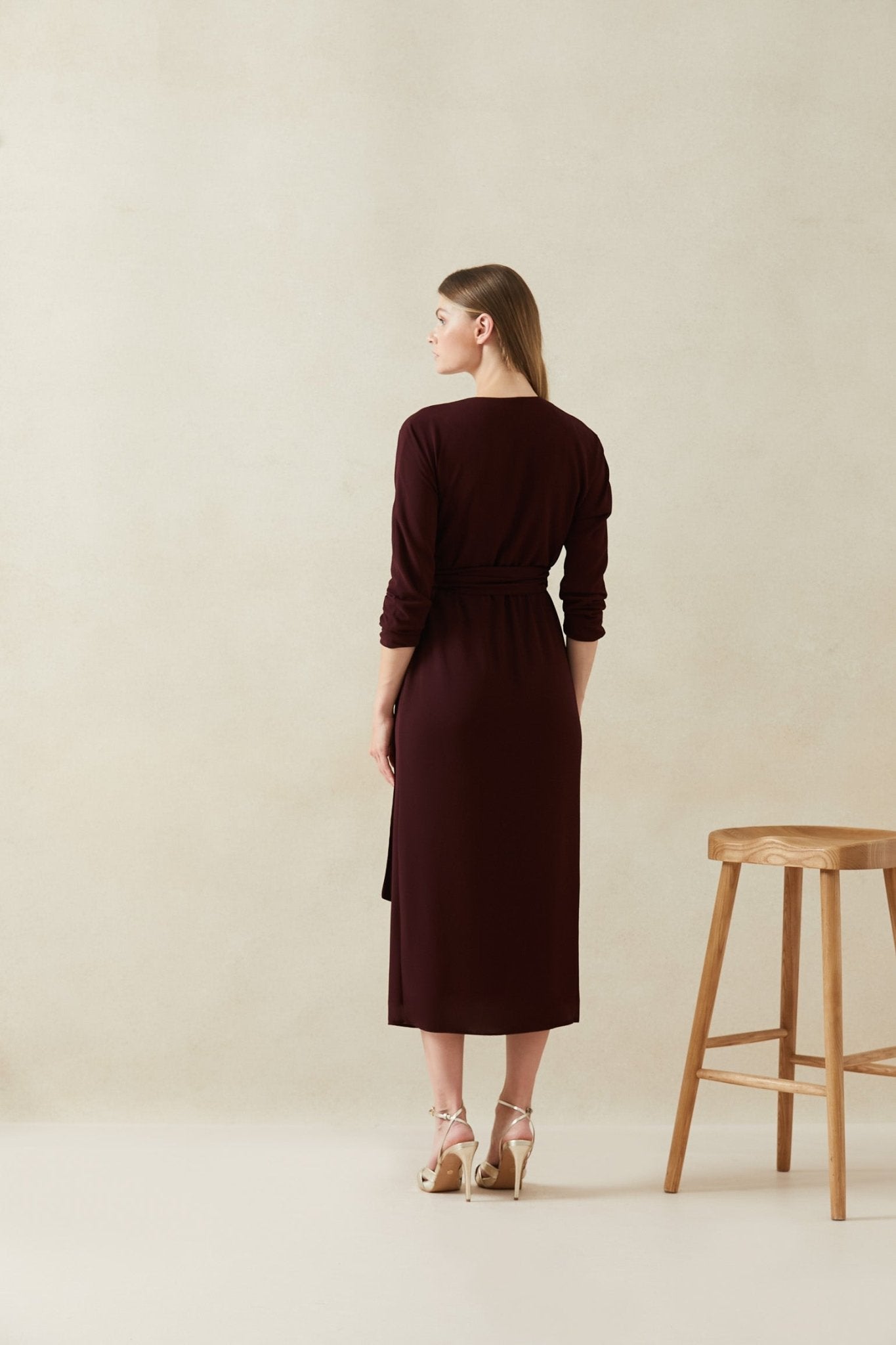 Vestido ESPIRAL Burgundy Cilene - BIMANI