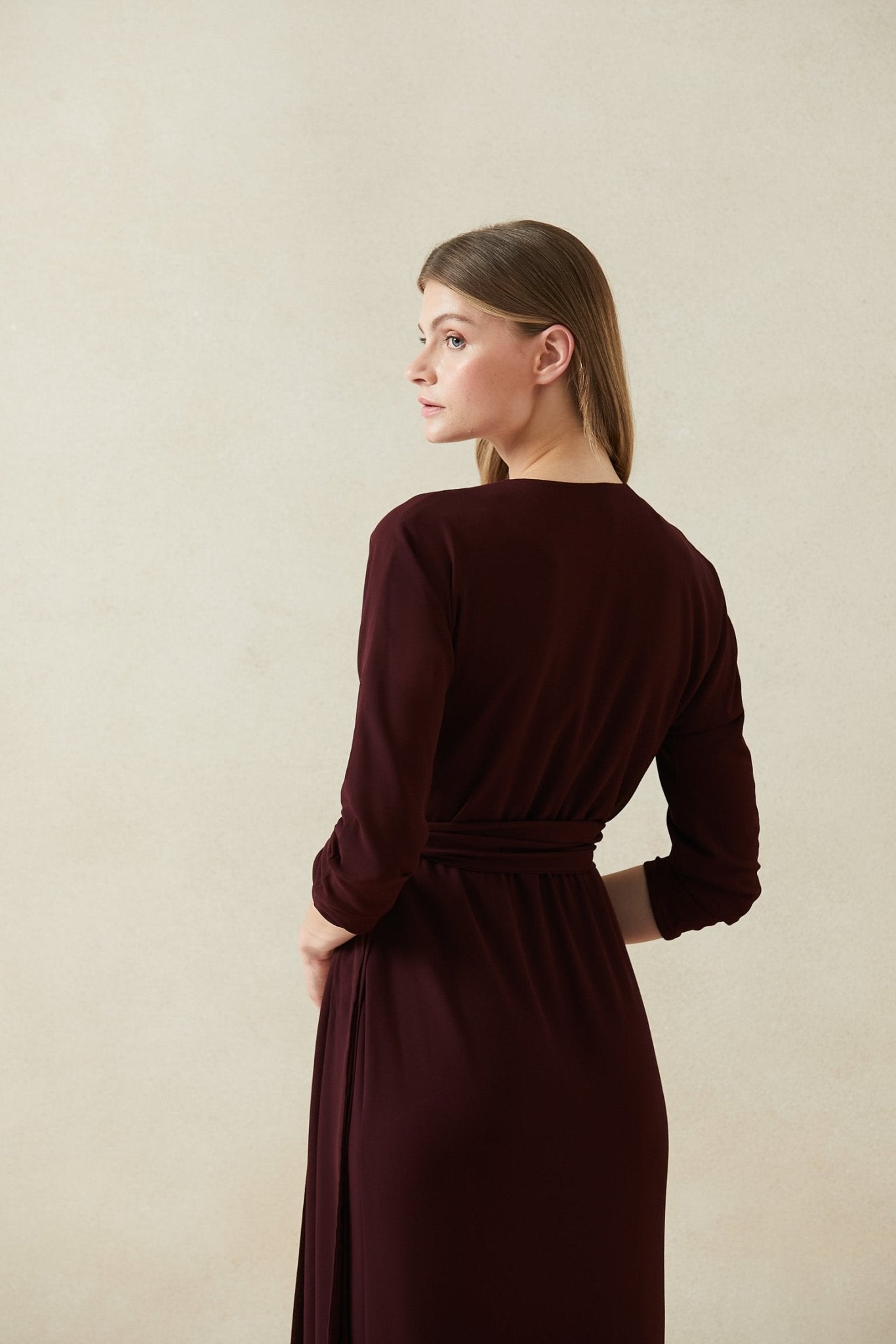 Vestido ESPIRAL Burgundy Cilene - BIMANI