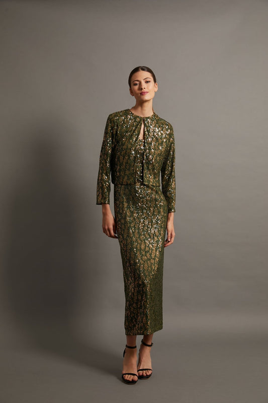 Vestido MADONNA Print Verde - BIMANI