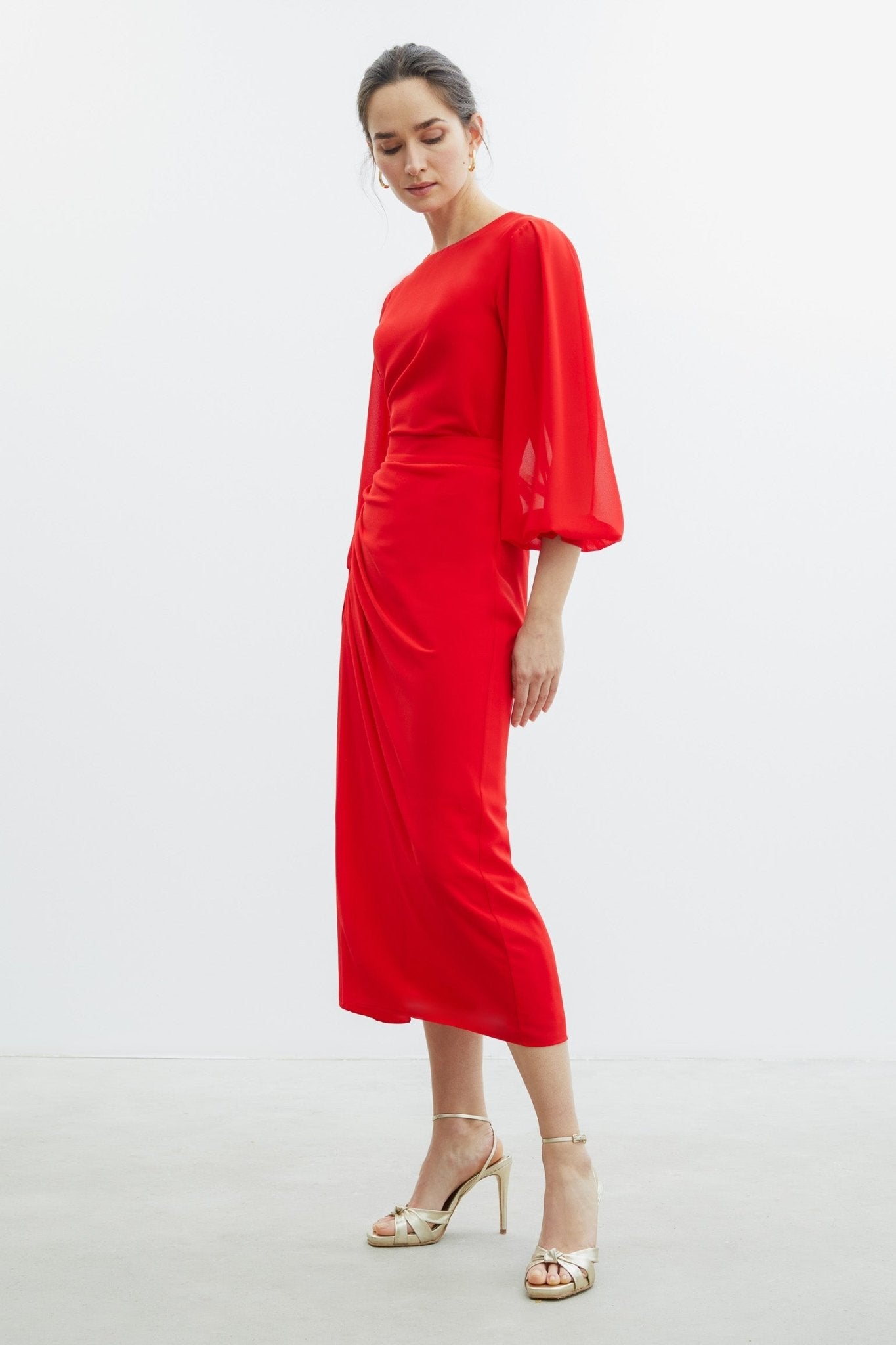 Falda RIGA Red Poppy - BIMANI